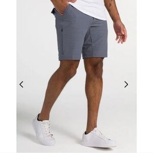 BYLT Kinetic Shorts Mens Medium Gray Golf Chino Stretch Slim Premium Basics 9" M